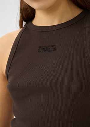 Drew rhinestone logo top Mole Gestuz 